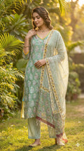 Women Kota Doria Kurta Set