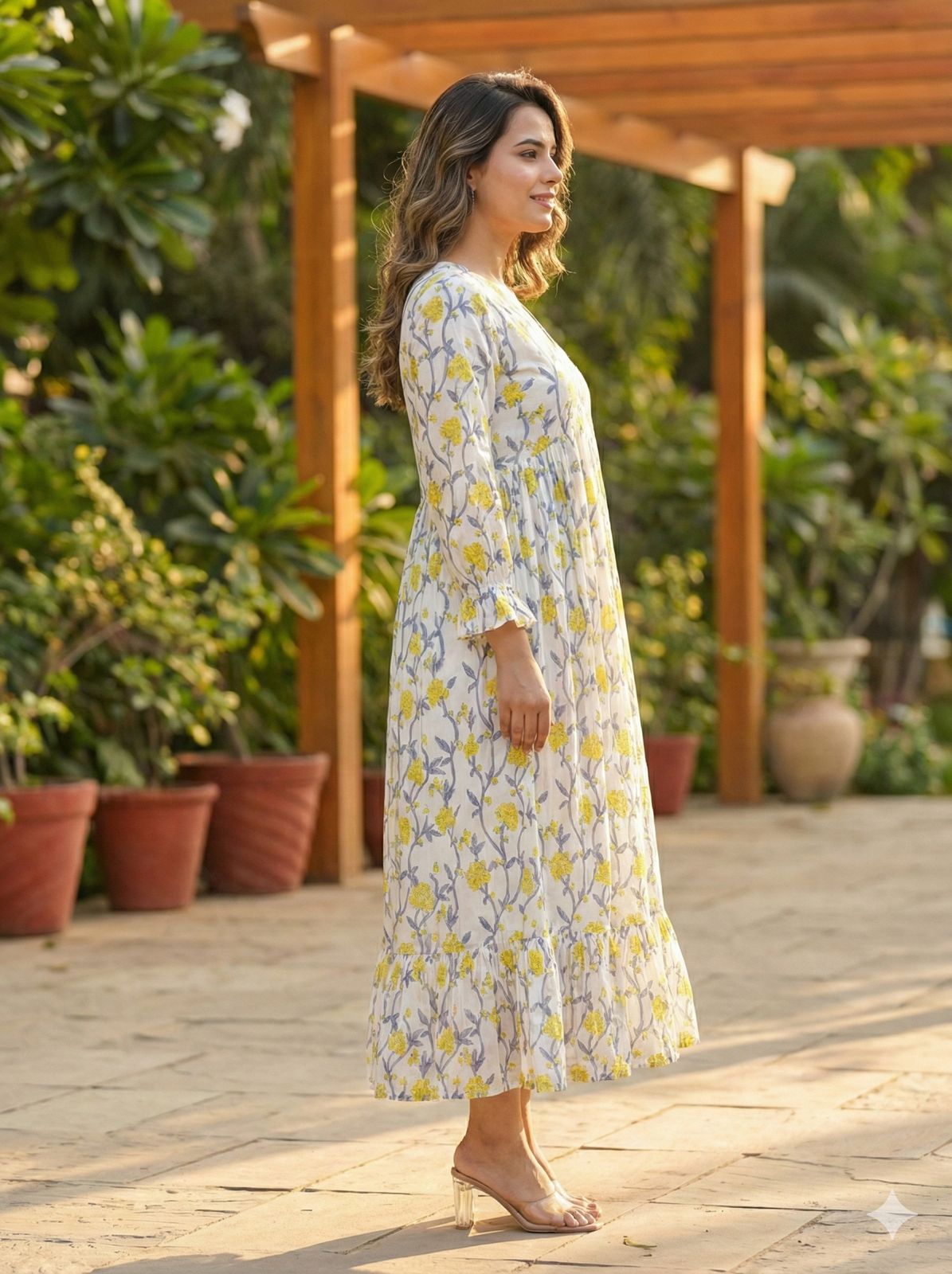Women Off white Cotton dress