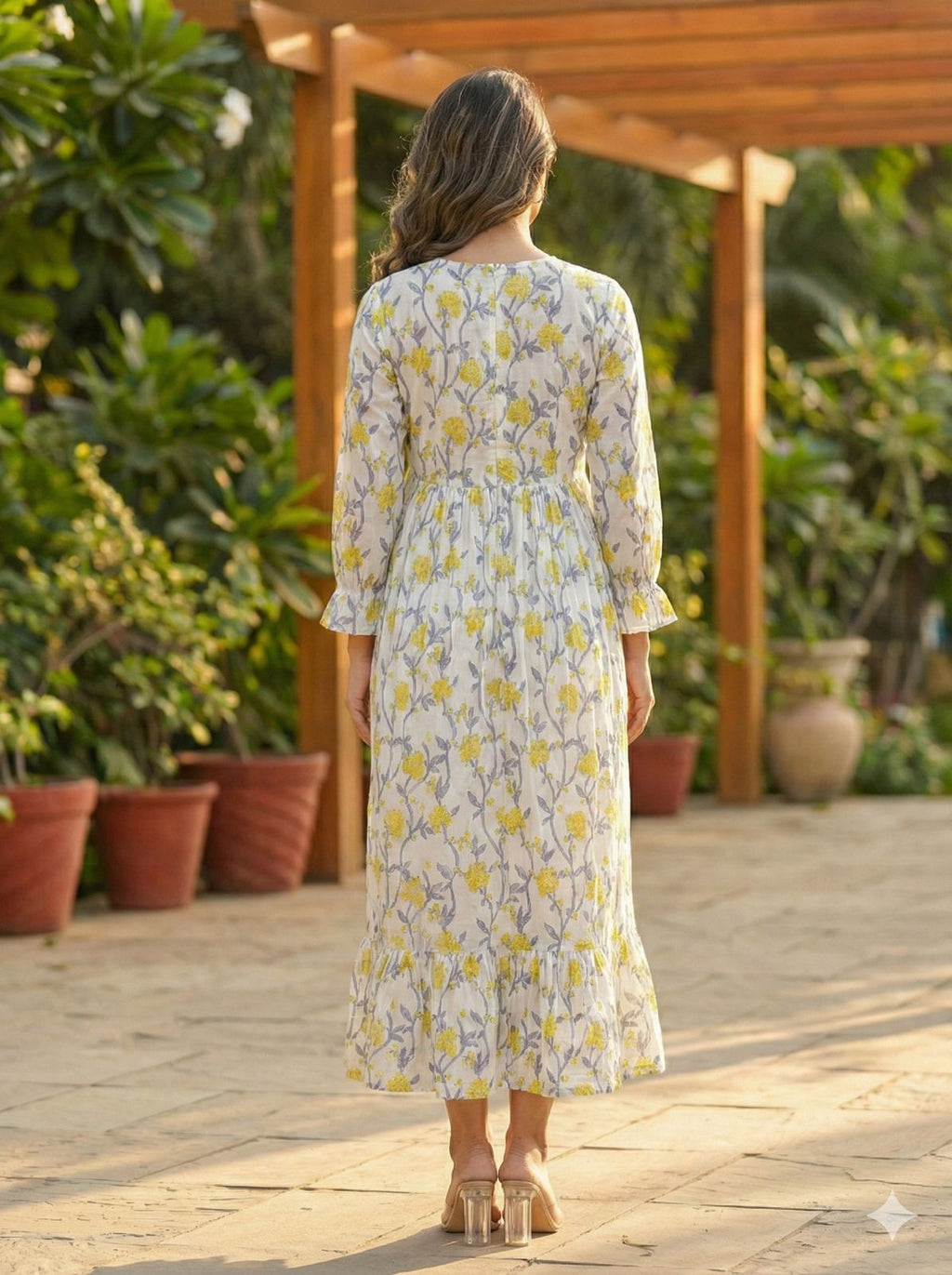 Women Off white Cotton dress