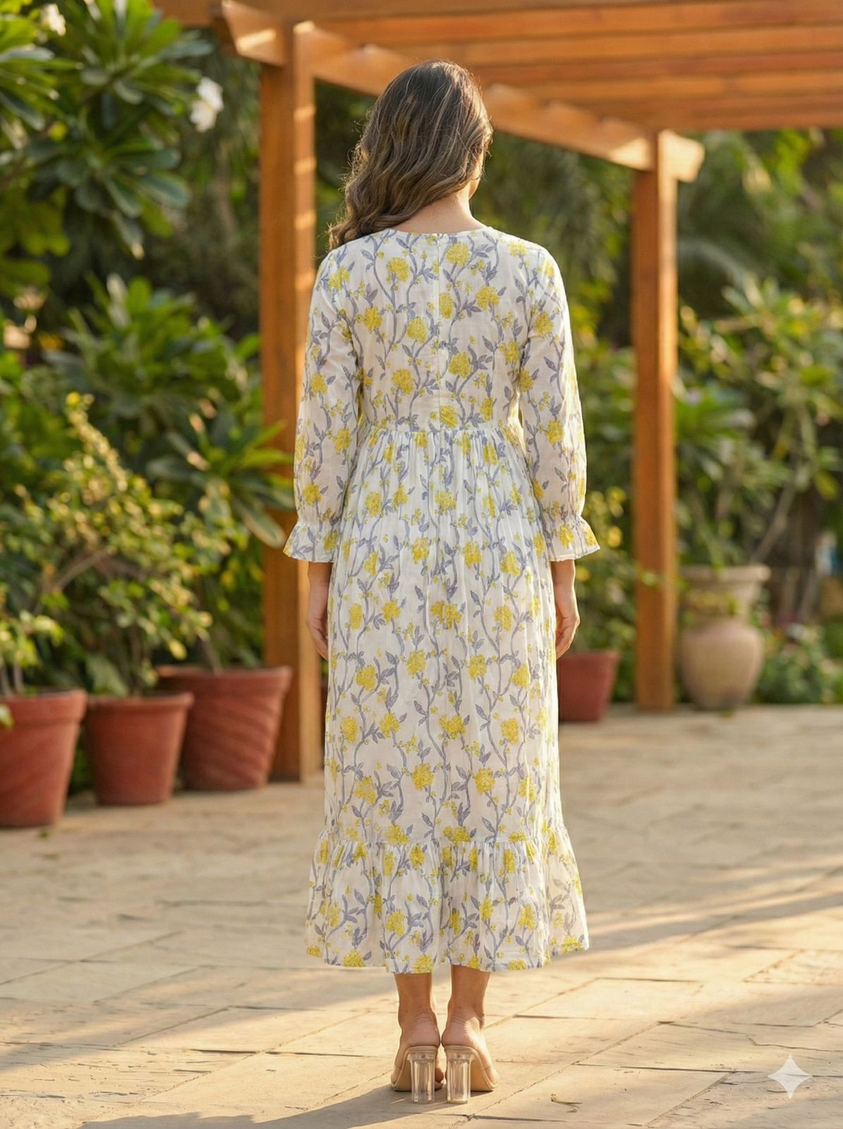 Women Off white Cotton dress