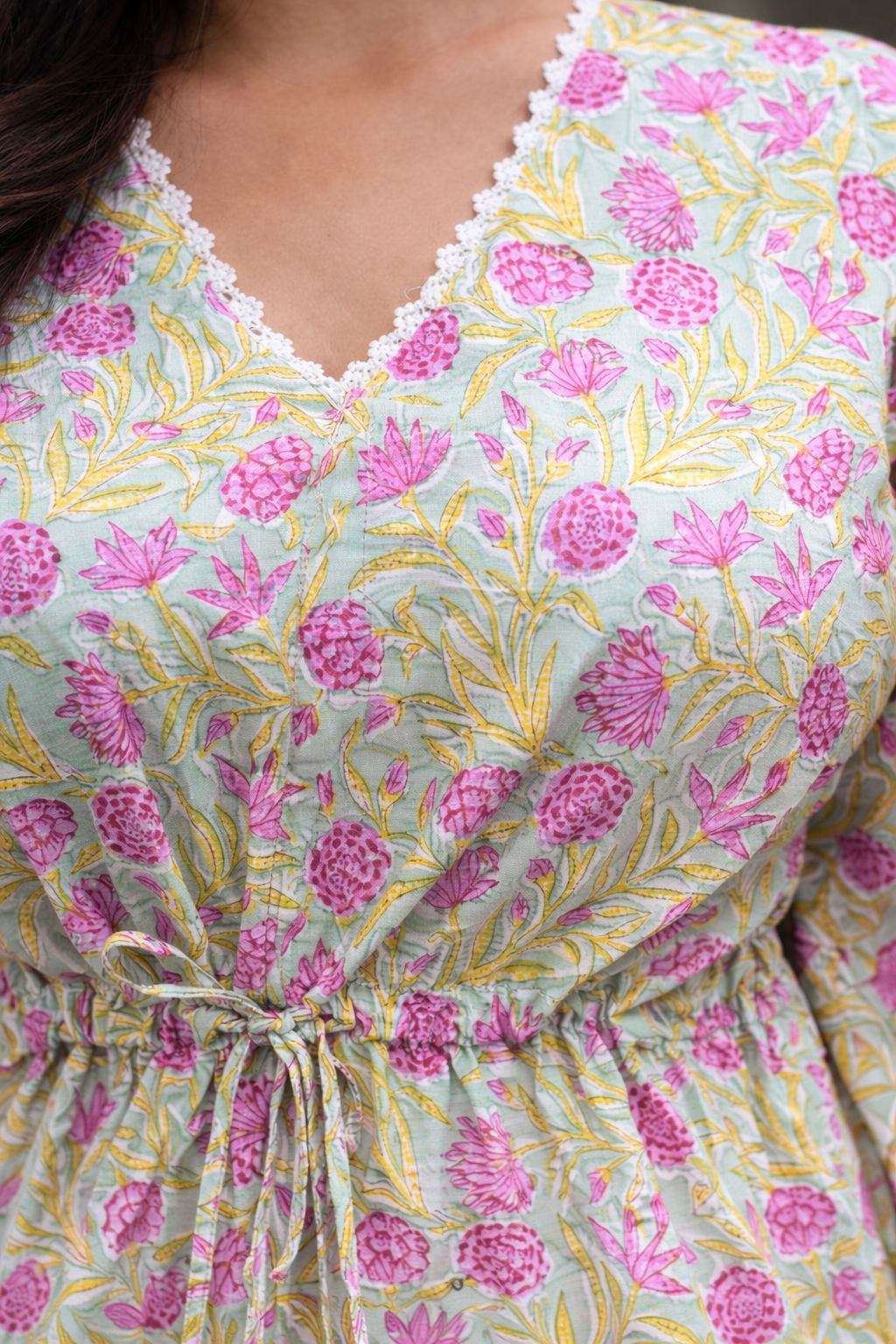 Womens Floral print Kaftan