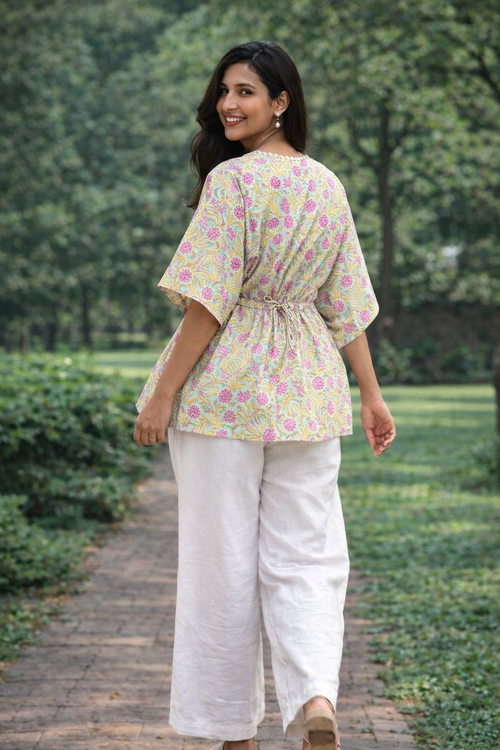 Womens Floral print Kaftan