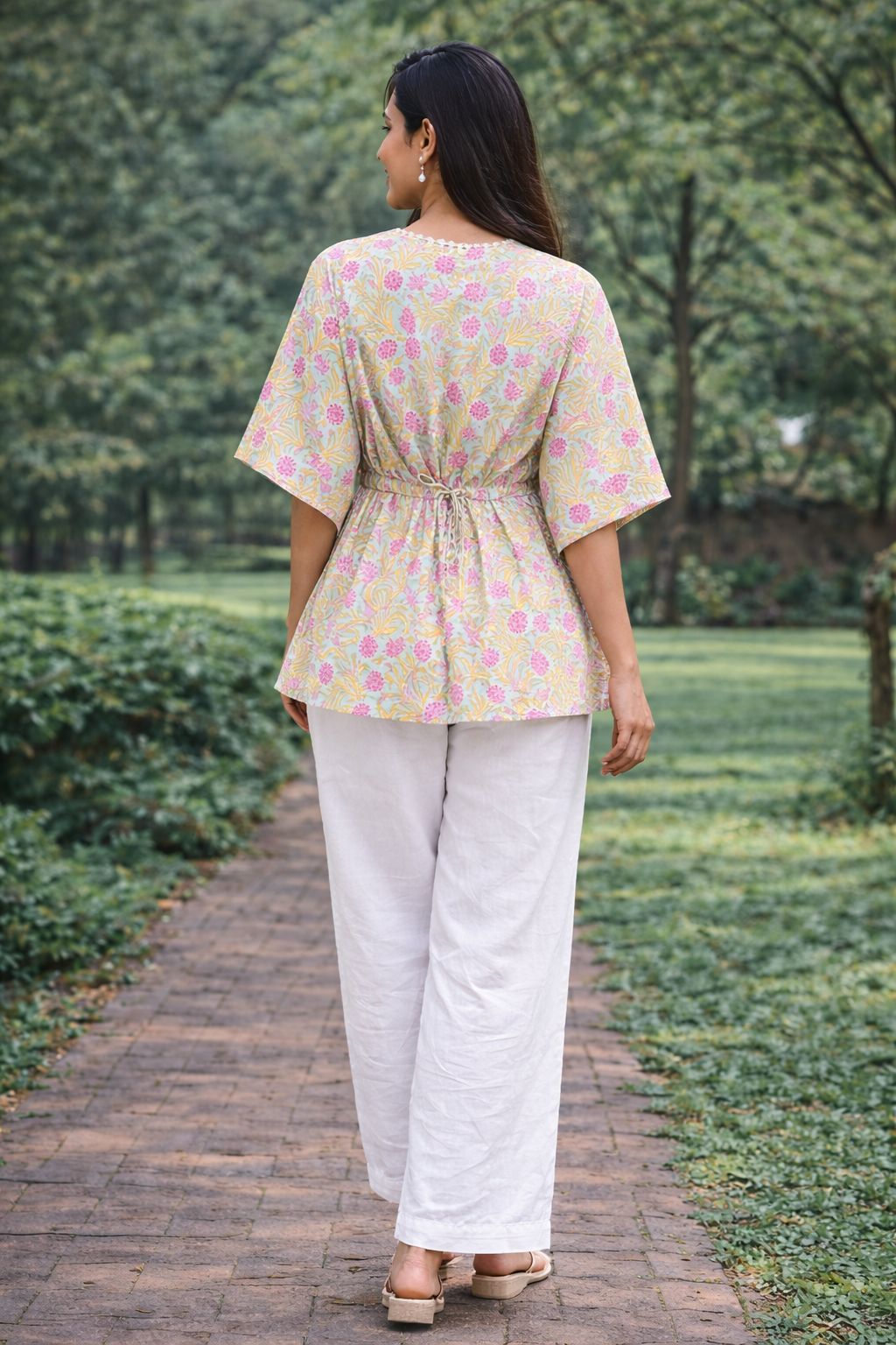 Womens Floral print Kaftan
