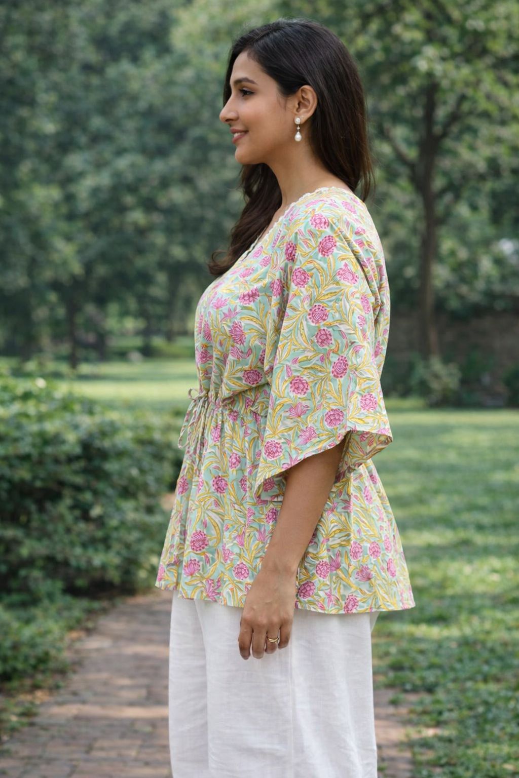 Womens Floral print Kaftan