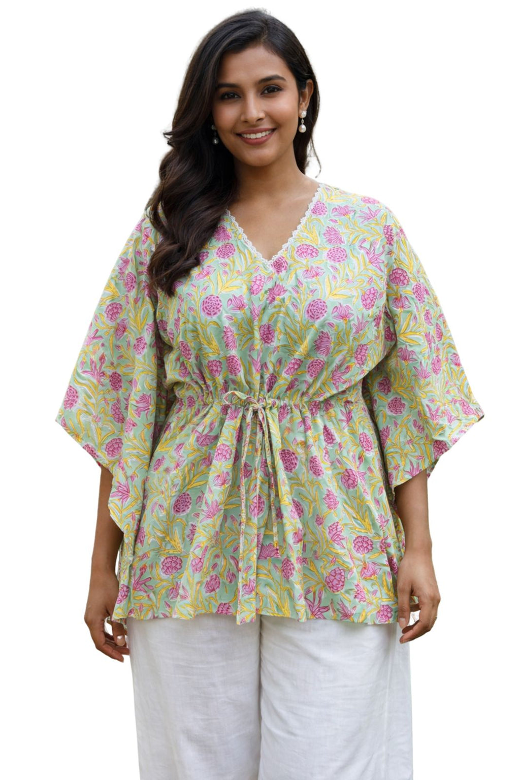 Womens Floral print Kaftan