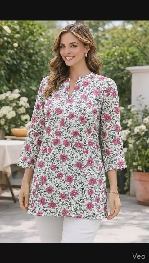 Women White Cotton Top
